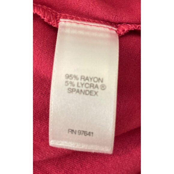 J.Jill Wearever Womens Pink 3/4 Sleeve Tunic Asymmetrical Hem top lightweight - Picture 6 of 6